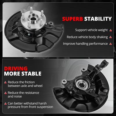 Front Right Side Loaded Knuckle Assembly <br> 03-08 Toyota Corolla