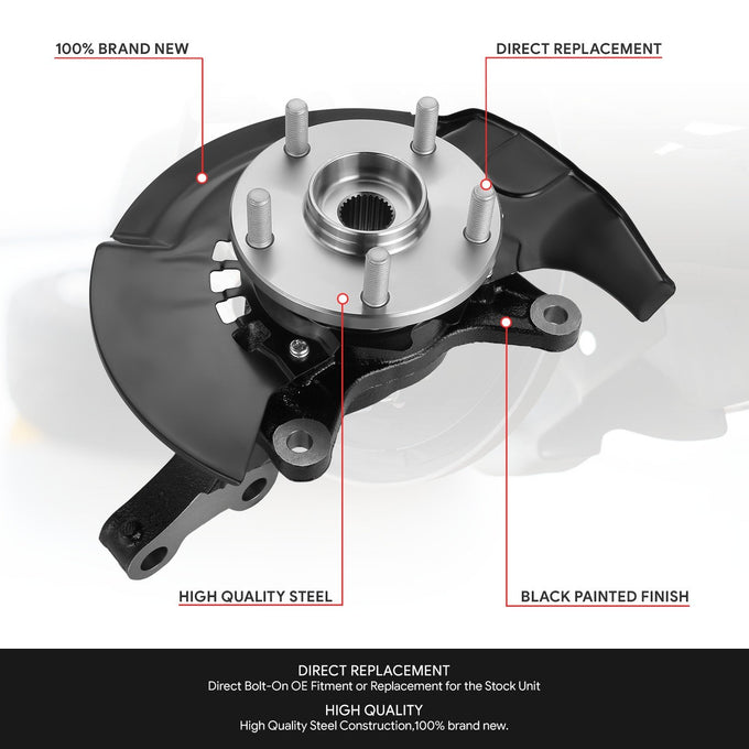 Front Left Side Loaded Knuckle Assembly <br>04-06 Toyota Camry
