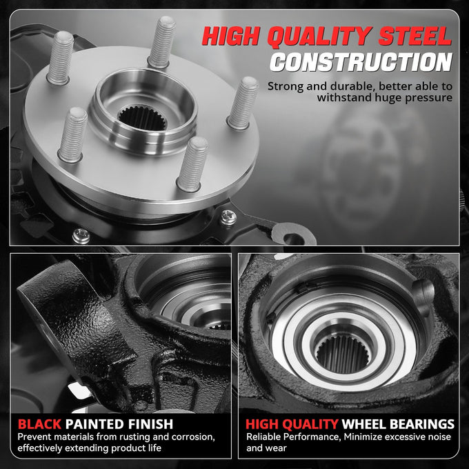 Front Left Side Loaded Knuckle Assembly <br>04-06 Toyota Camry