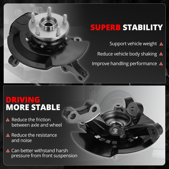 Front Left Side Loaded Knuckle Assembly <br>04-06 Toyota Camry