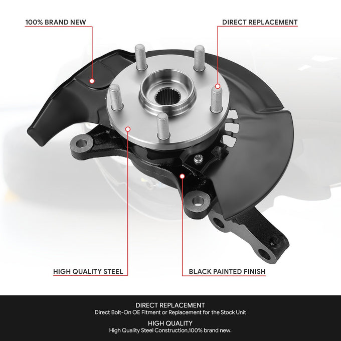 Front Right Side Loaded Knuckle Assembly <br>04-06 Toyota Camry