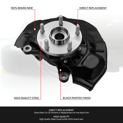 Front Left Side Loaded Knuckle Assembly <br>07-12 Lexus ES350, 07-11 Toyota Camry