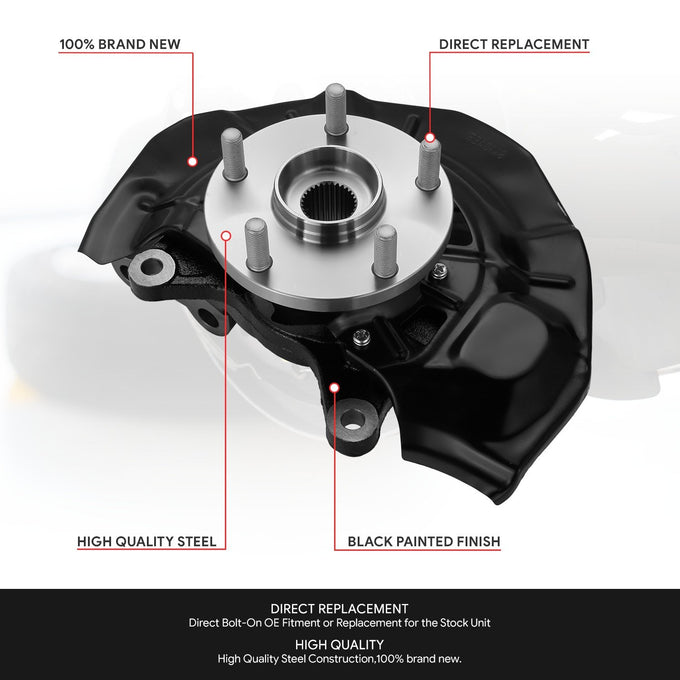 Front Left Side Loaded Knuckle Assembly <br>07-12 Lexus ES350, 07-11 Toyota Camry