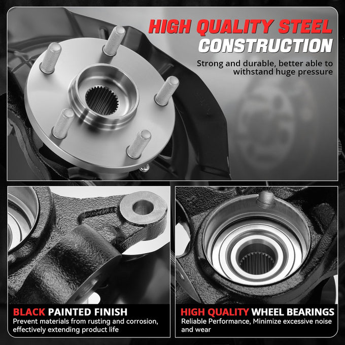 Front Left Side Loaded Knuckle Assembly <br>07-12 Lexus ES350, 07-11 Toyota Camry