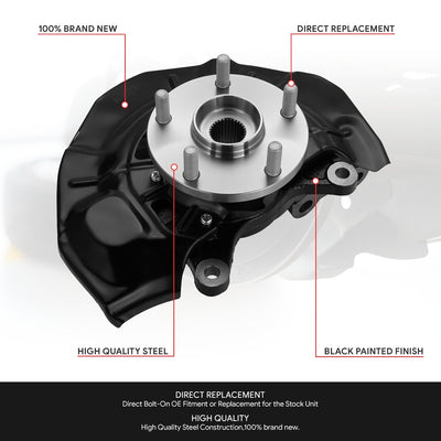 Front Right Side Loaded Knuckle Assembly <br>07-12 Lexus ES350, 07-11 Toyota Camry