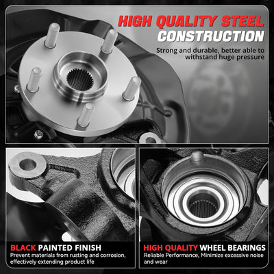 Front Right Side Loaded Knuckle Assembly <br>07-12 Lexus ES350, 07-11 Toyota Camry