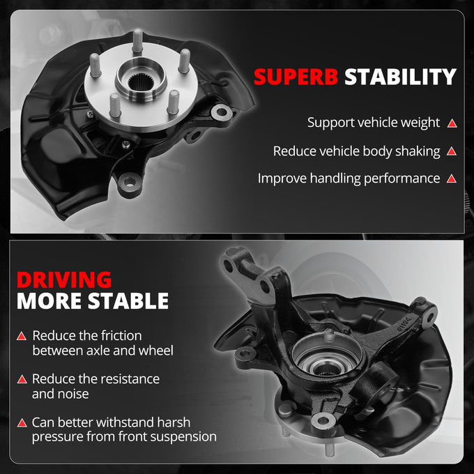 Front Right Side Loaded Knuckle Assembly <br>07-12 Lexus ES350, 07-11 Toyota Camry