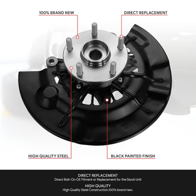 Front Left Side Loaded Knuckle Assembly <br>12-17 Toyota Camry