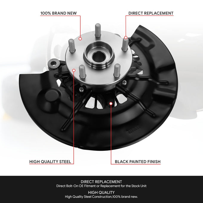 Front Left Side Loaded Knuckle Assembly <br>12-17 Toyota Camry