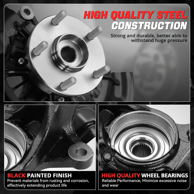 Front Left Side Loaded Knuckle Assembly <br>12-17 Toyota Camry