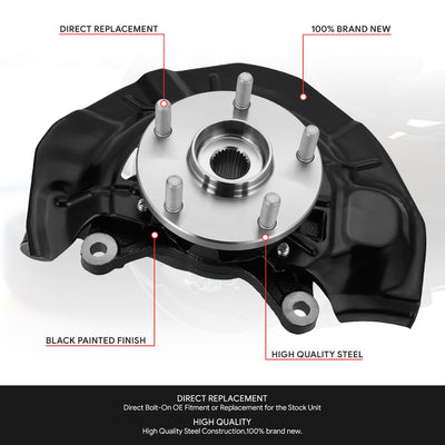 Front Left Side Loaded Knuckle Assembly <br> 07-09 Toyota Camry 2.4L