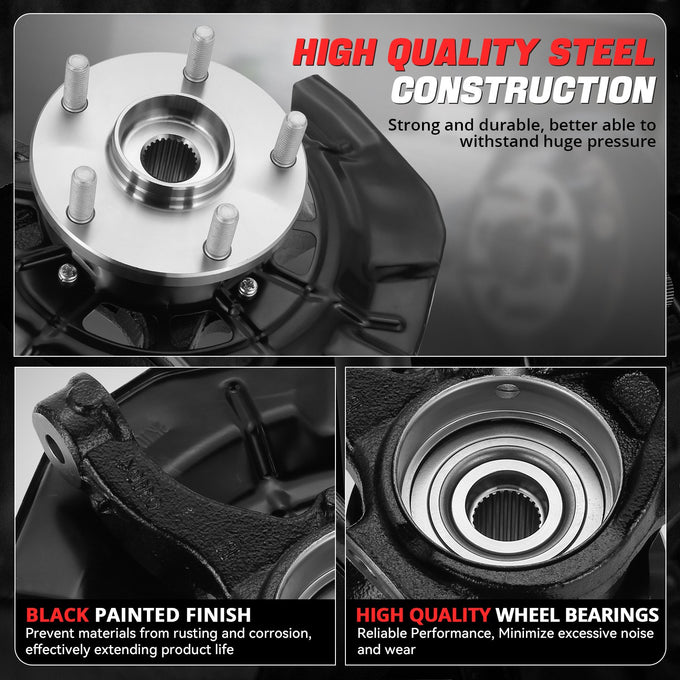 Front Left Side Loaded Knuckle Assembly <br> 07-09 Toyota Camry 2.4L