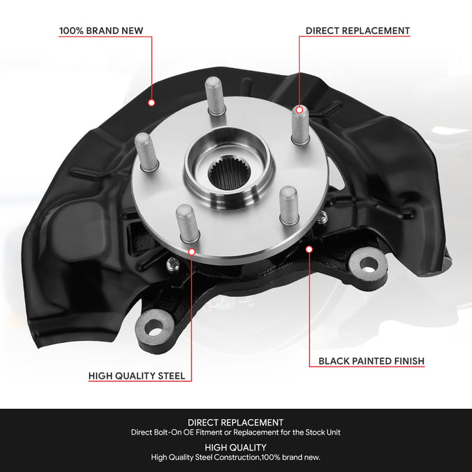 Front Right Side Loaded Knuckle Assembly <br> 07-09 Toyota Camry 2.4L