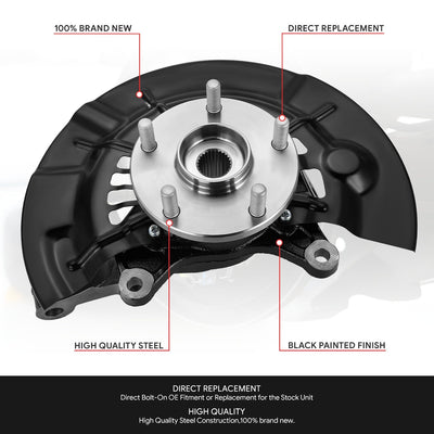 Front Left Side Loaded Knuckle Assembly <br> 12-17 Toyota Camry