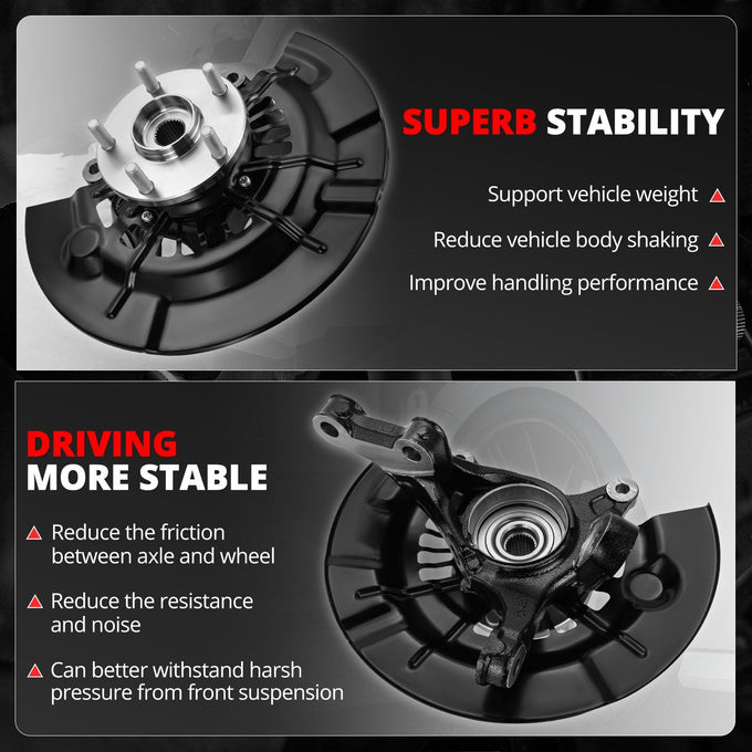 Front Left Side Loaded Knuckle Assembly <br> 12-17 Toyota Camry