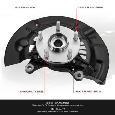 Front Right Side Loaded Knuckle Assembly <br> 12-17 Toyota Camry