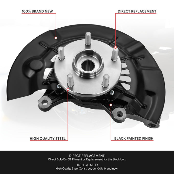 Front Right Side Loaded Knuckle Assembly <br> 12-17 Toyota Camry