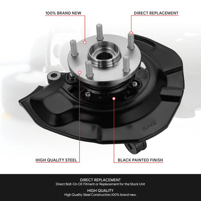 Front Left Side Loaded Knuckle Assembly <br>04-10 Toyota Sienna