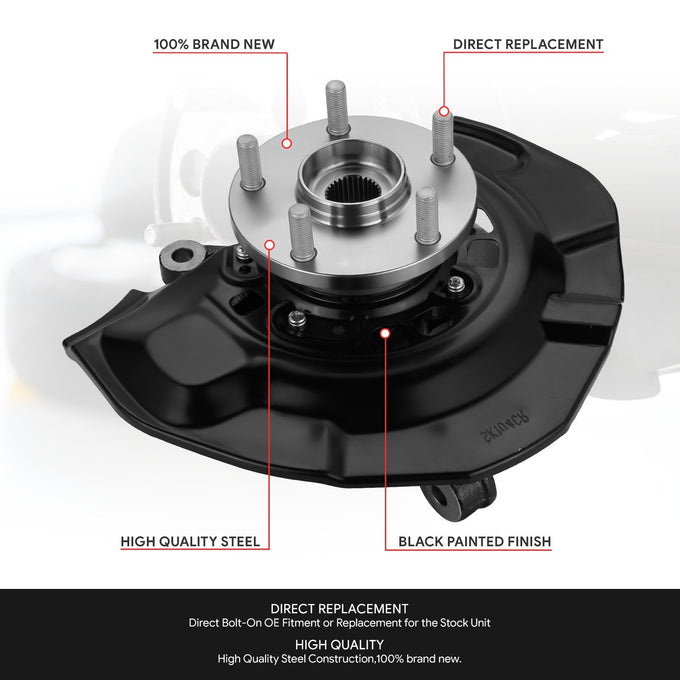 Front Left Side Loaded Knuckle Assembly <br>04-10 Toyota Sienna