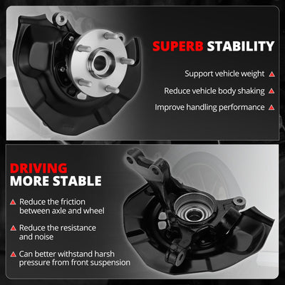 Front Left Side Loaded Knuckle Assembly <br>04-10 Toyota Sienna