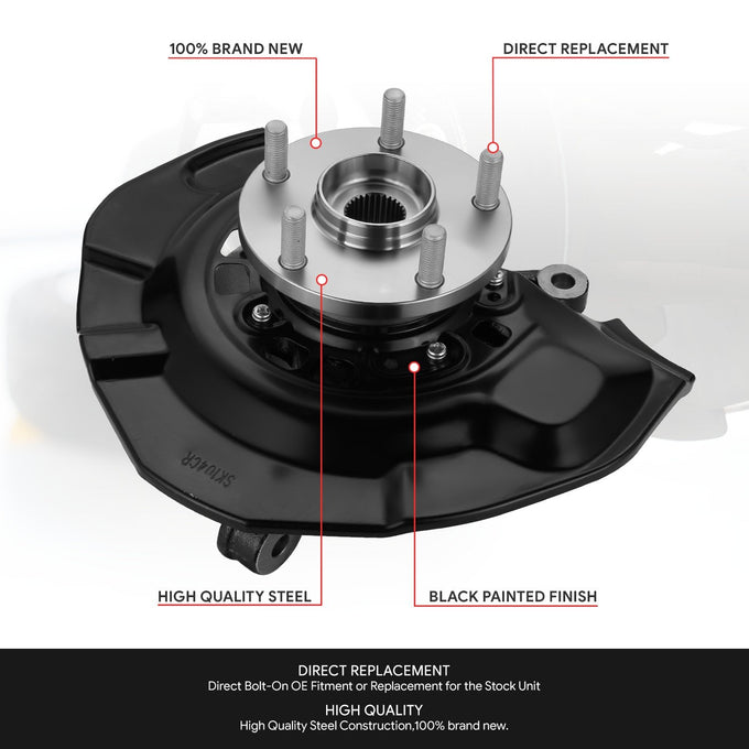 Front Right Side Loaded Knuckle Assembly <br>04-10 Toyota Sienna