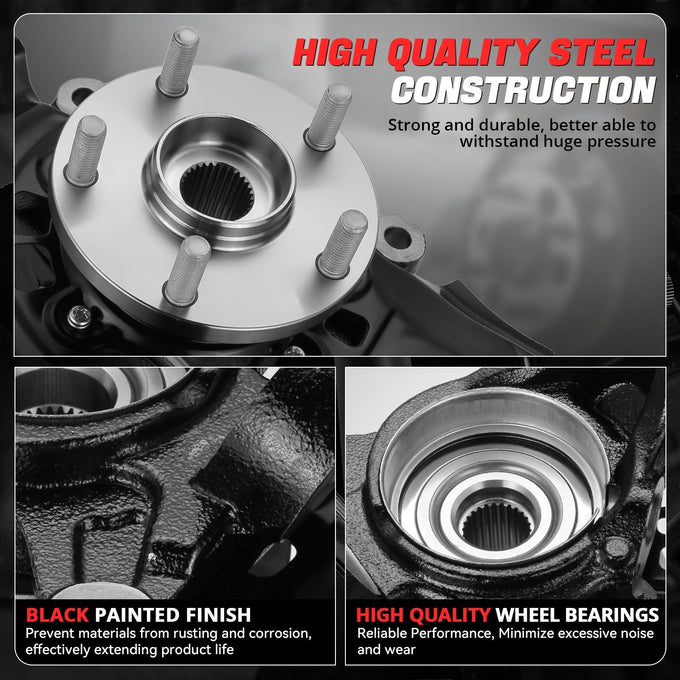 Front Right Side Loaded Knuckle Assembly <br>04-10 Toyota Sienna