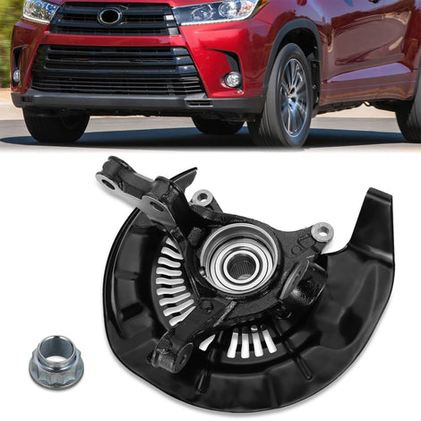 Front Left Side Loaded Knuckle Assembly <br> 10-15 Lexus RX350 RX450H, 08-17 Toyota Highlander