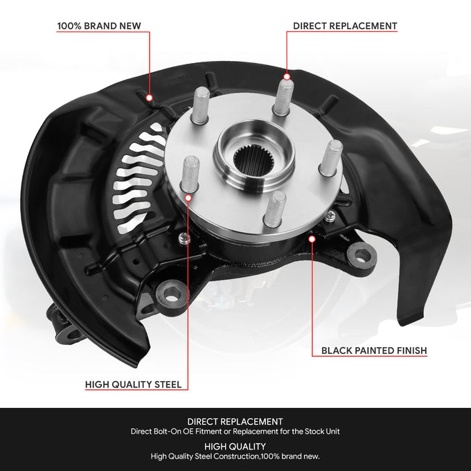 Front Left Side Loaded Knuckle Assembly <br> 10-15 Lexus RX350 RX450H, 08-17 Toyota Highlander