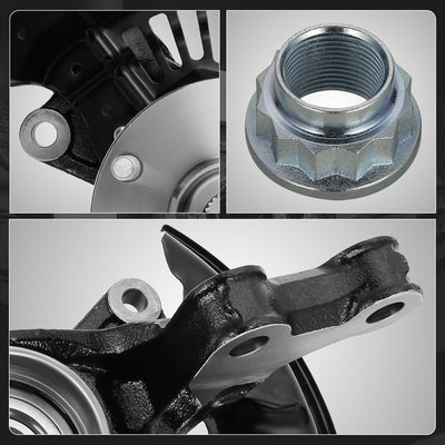 Front Left Side Loaded Knuckle Assembly <br> 10-15 Lexus RX350 RX450H, 08-17 Toyota Highlander