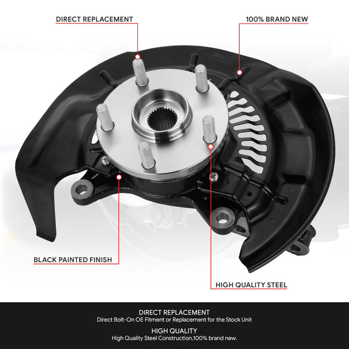 Front Right Side Loaded Knuckle Assembly <br> 10-15 Lexus RX350 RX450H, 08-17 Toyota Highlander