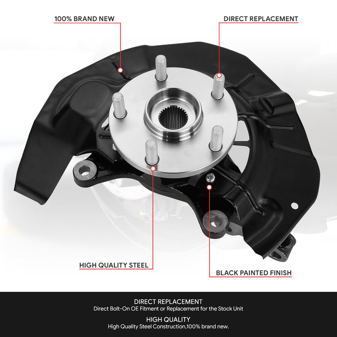 Front Right Side Loaded Knuckle Assembly <br> 04-06 Lexus RX330 RX350 RX400H, 06-07 Toyota Highlander