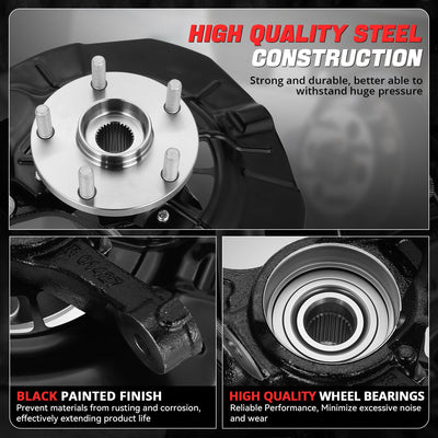 Front Right Side Loaded Knuckle Assembly <br> 04-06 Lexus RX330 RX350 RX400H, 06-07 Toyota Highlander