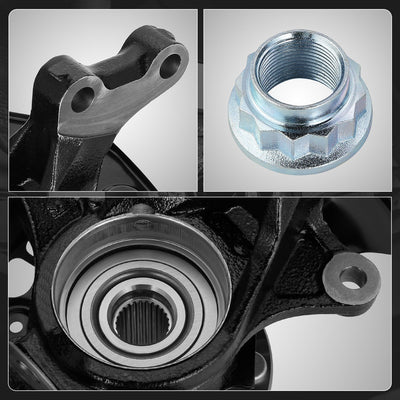 Front Left Side Loaded Knuckle Assembly <br> 04-07 Toyota Highlander