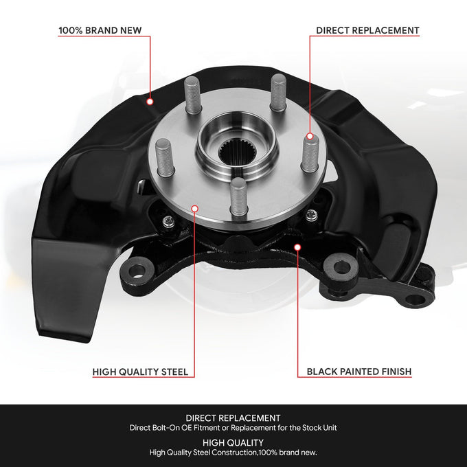 Front Right Side Loaded Knuckle Assembly <br> 04-07 Toyota Highlander