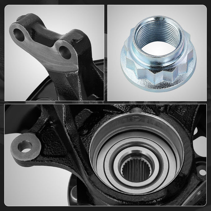 Front Right Side Loaded Knuckle Assembly <br> 04-07 Toyota Highlander