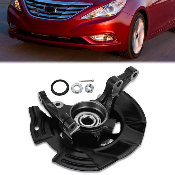 Front Left Side Loaded Knuckle Assembly <br> 11-13 Hyundai Sonata