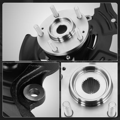 Front Left Side Loaded Knuckle Assembly <br> 11-13 Hyundai Sonata