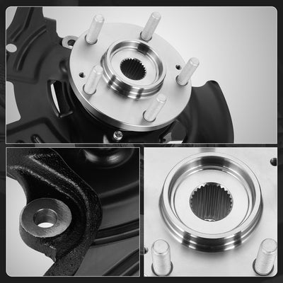 Front Right Side Loaded Knuckle Assembly <br> 11-13 Hyundai Sonata