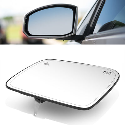 Factory Style Mirror Glass  (Driver Left)  <BR>11-23 Dodge Durango,11-22 Jeep Grand Cherokee
