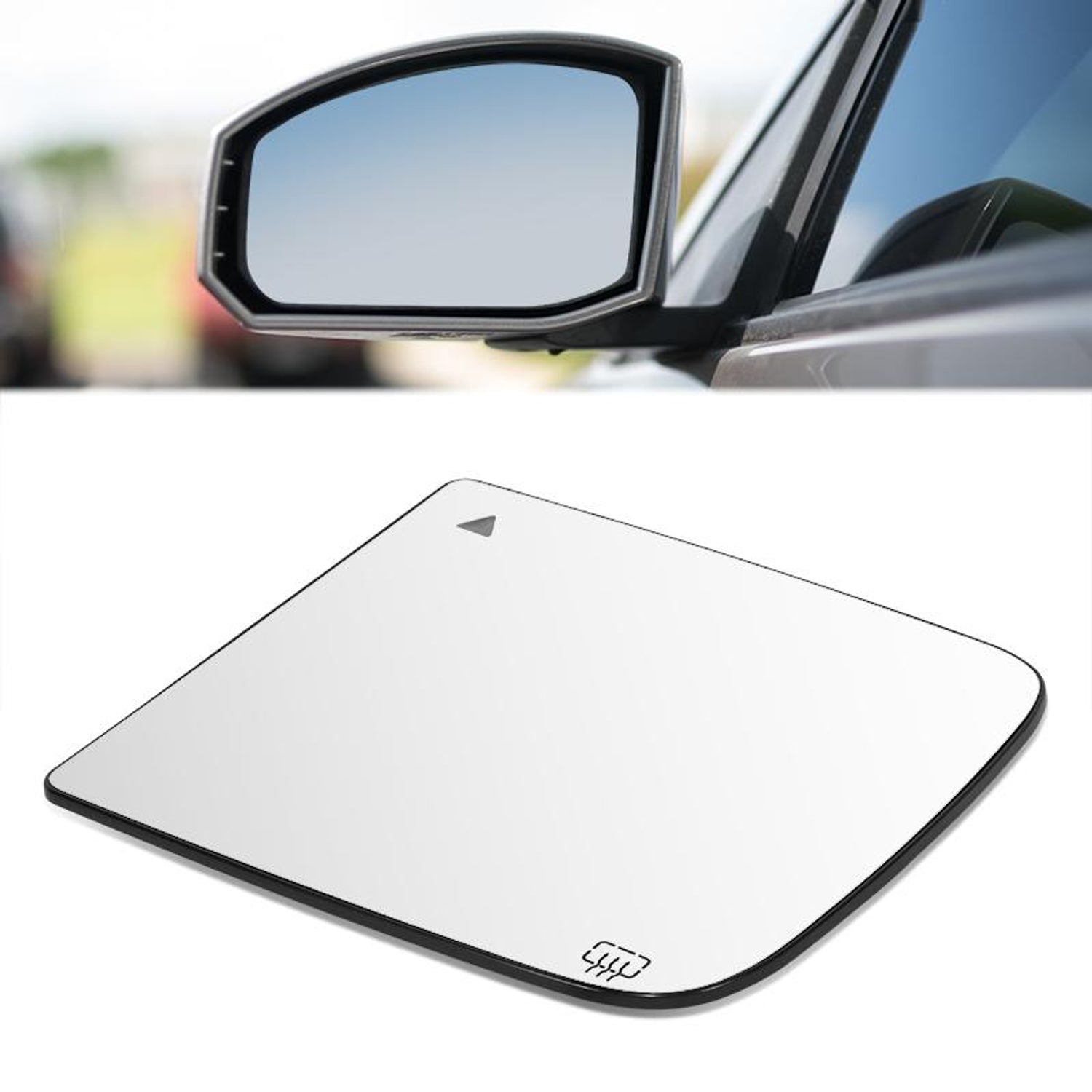 Factory Style Mirror Glass W/ Heated (Left) <br> 19-24 RAM 1500