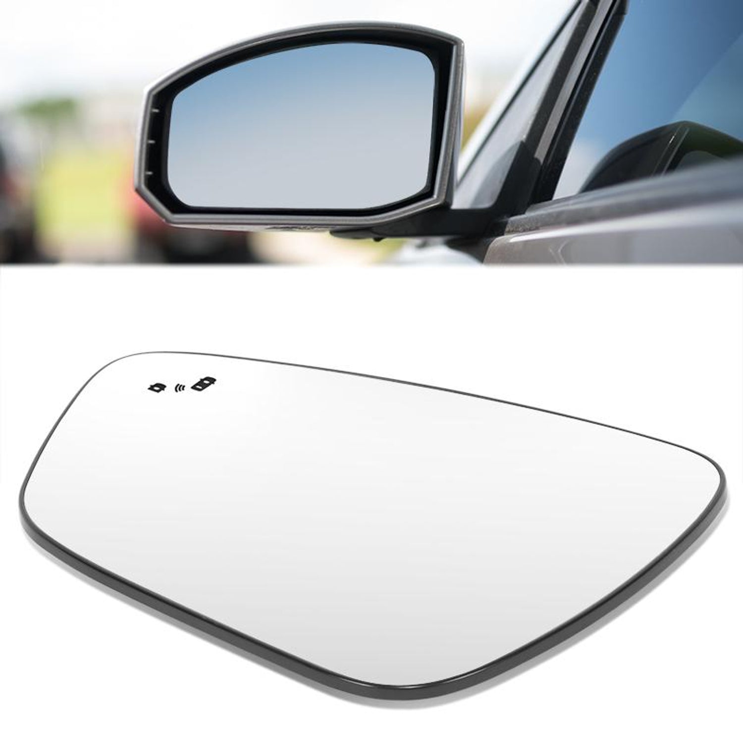 Factory Style Mirror Glass W/Blind Spot (Left) <br> 20-24 Ford Escape