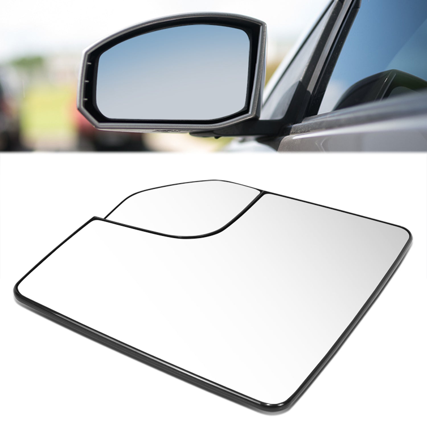 Factory Style Mirror Glass (Driver Left) <BR>15-20 Ford F-150