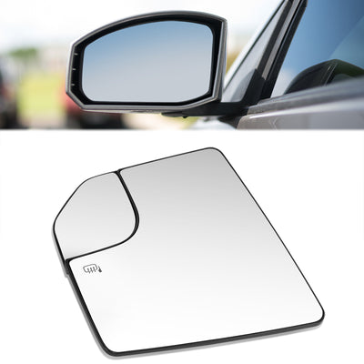 Factory Style Mirror Glass (Driver Left) <BR>18-20 Ford F-150