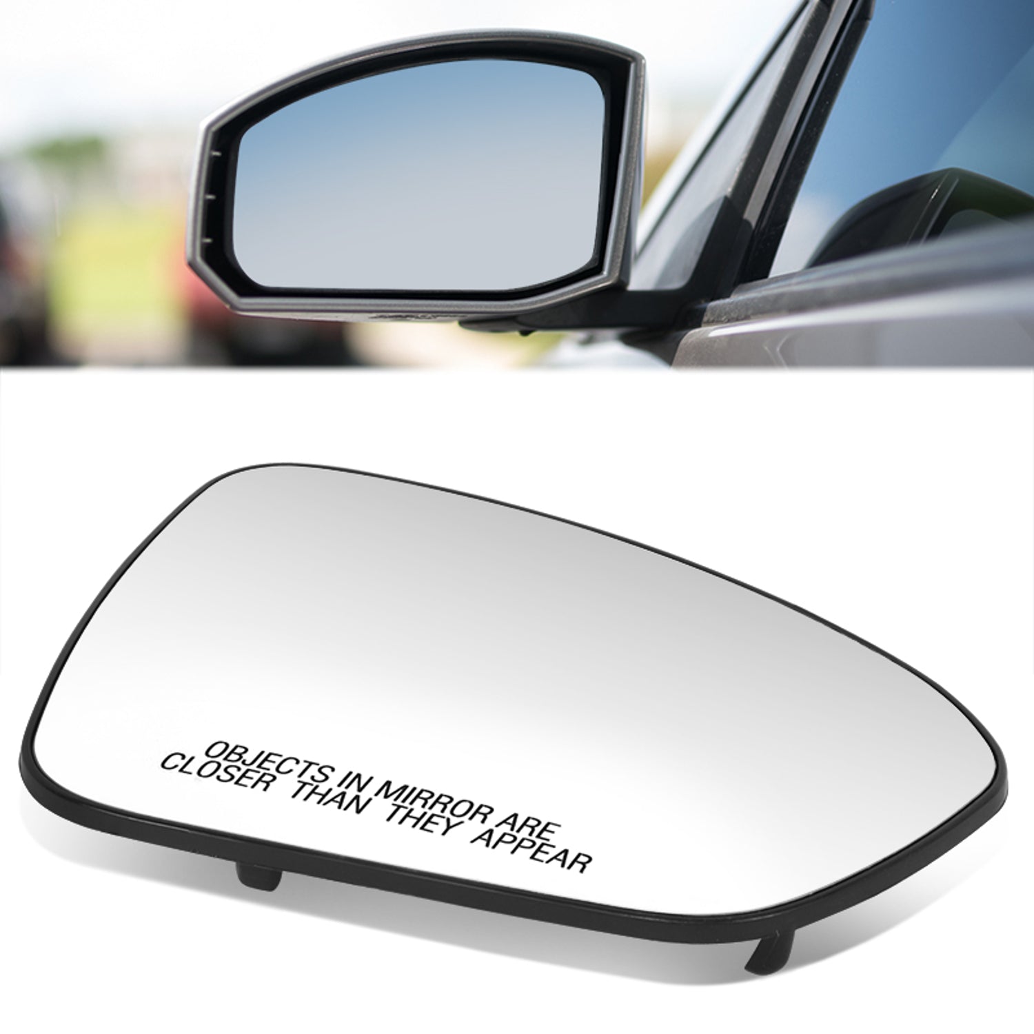 Factory Style Mirror Glass (Passenger Right) <BR>20-24 Nissan Sentra