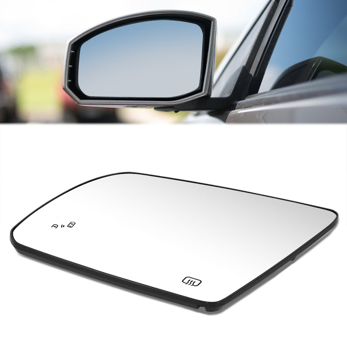 Factory Style Mirror Glass (Driver Left) <BR>18-22 Toyota Sequoia, 14-18 Tundra