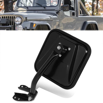 Factory Style Left Side Door Mirror<br>87-94 Jeep Wrangler