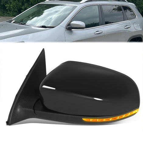 Factory Style Door Mirror (Driver Left) <BR>14-18 Jeep Cherokee