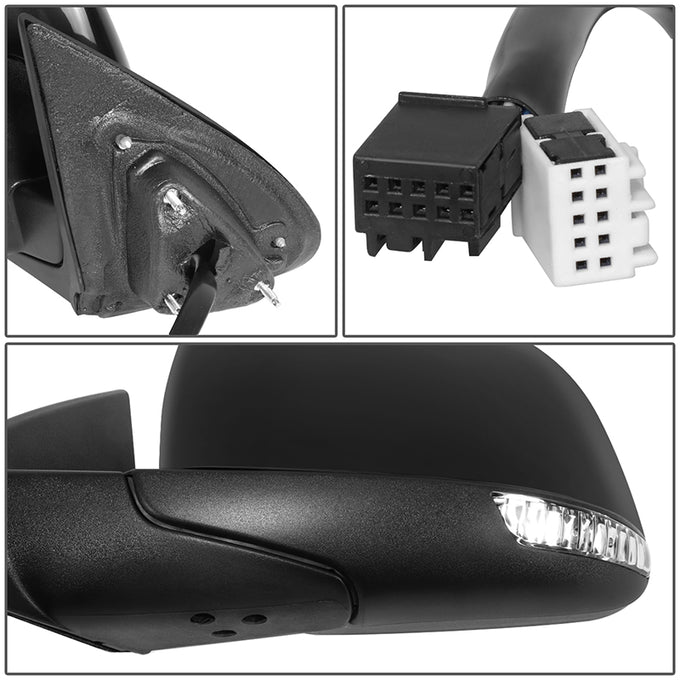 Powered Side View Mirrors With Heated, Signal, Memory <BR>11-16 Dodge Durango