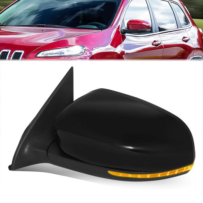 Powered Left Side Mirror W/Heated, Memory <br> 14-18 Jeep Cherokee