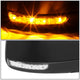 Powered Side View Mirrors With Heated, Signal, Memory <BR>11-16 Dodge Durango